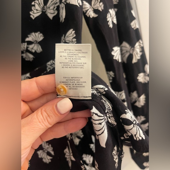 Anthropologie Maeve Emory Printed Button Down Size 6 - Picture 5 of 9